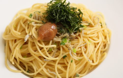 じゃこと梅しそパスタ